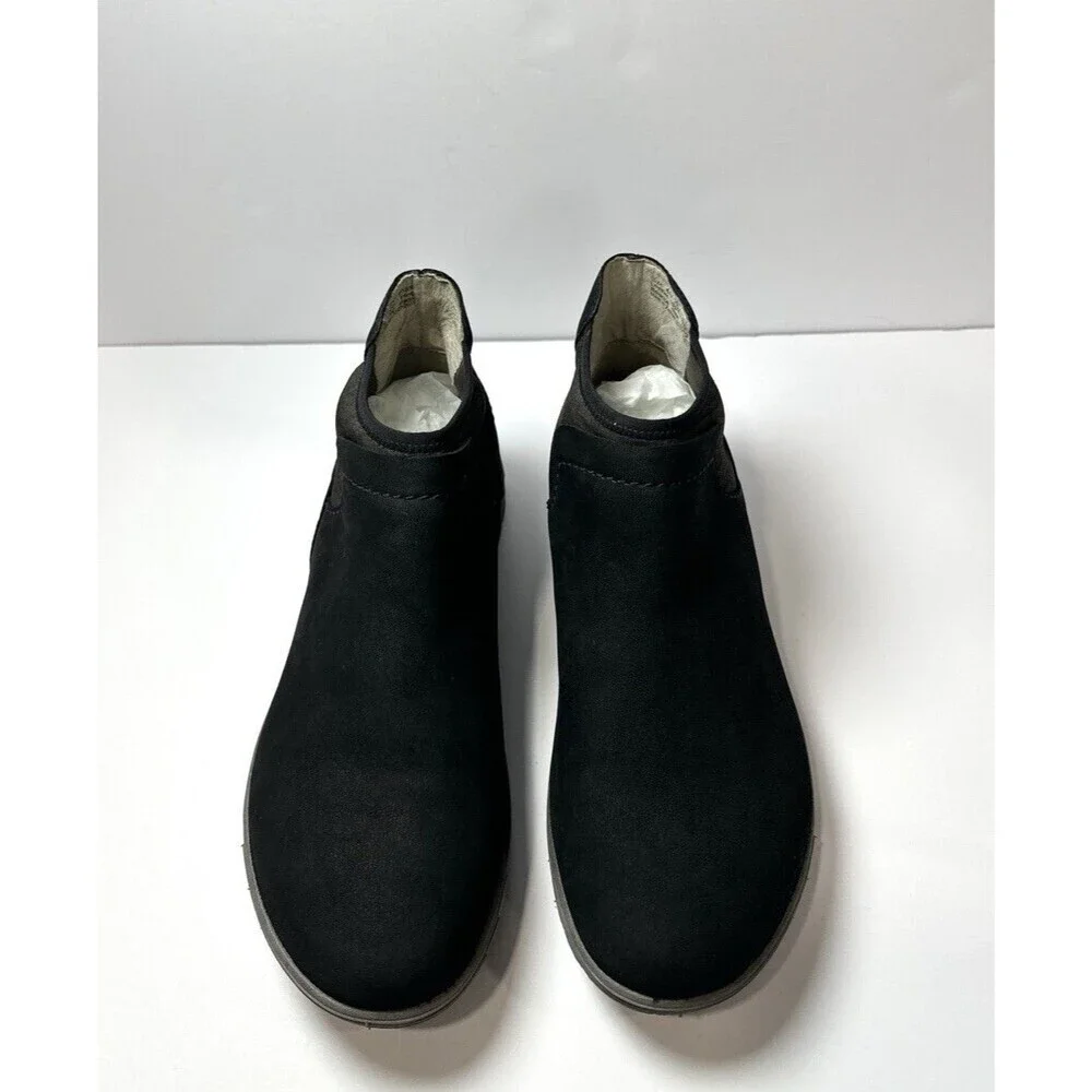 Dansko Lizette Black Waterproof Nubuck Leather Ankle Booties Womens EU Size 40